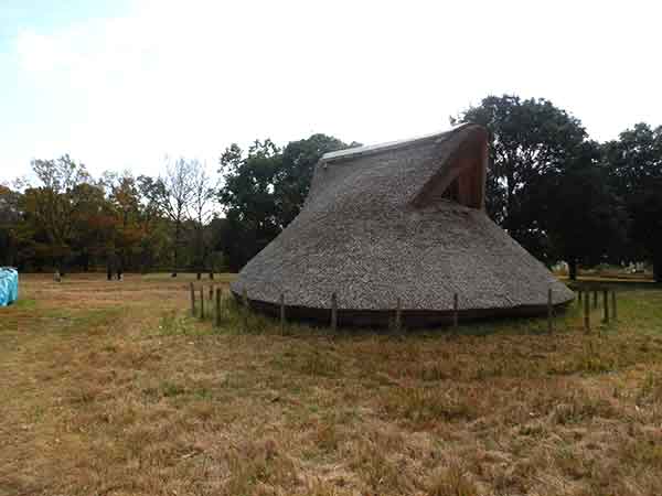 縄文式住居の屋根