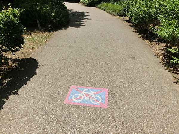 自転車禁止の標識