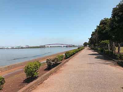 木更津潮浜公園から見た中の島大橋