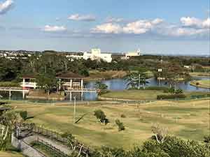 ミニ展望台から見た水の広場