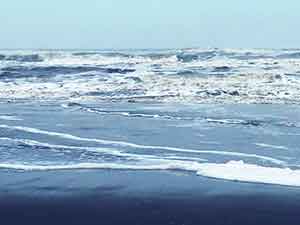 冬の古所海岸